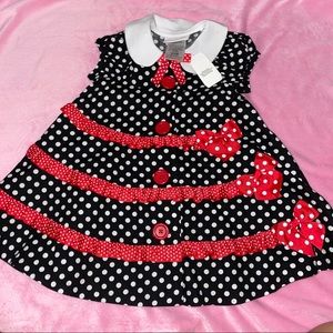 polka dot children dress ( Micky mouse inspired )